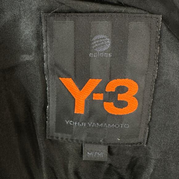 Adidas Yohji Yamamoto Bomber Jacket Womens Medium Black Wool Blend 2 Way Zipper - Picture 8 of 11